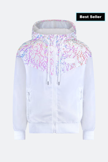 Multi Lightning Reflective Windbreaker