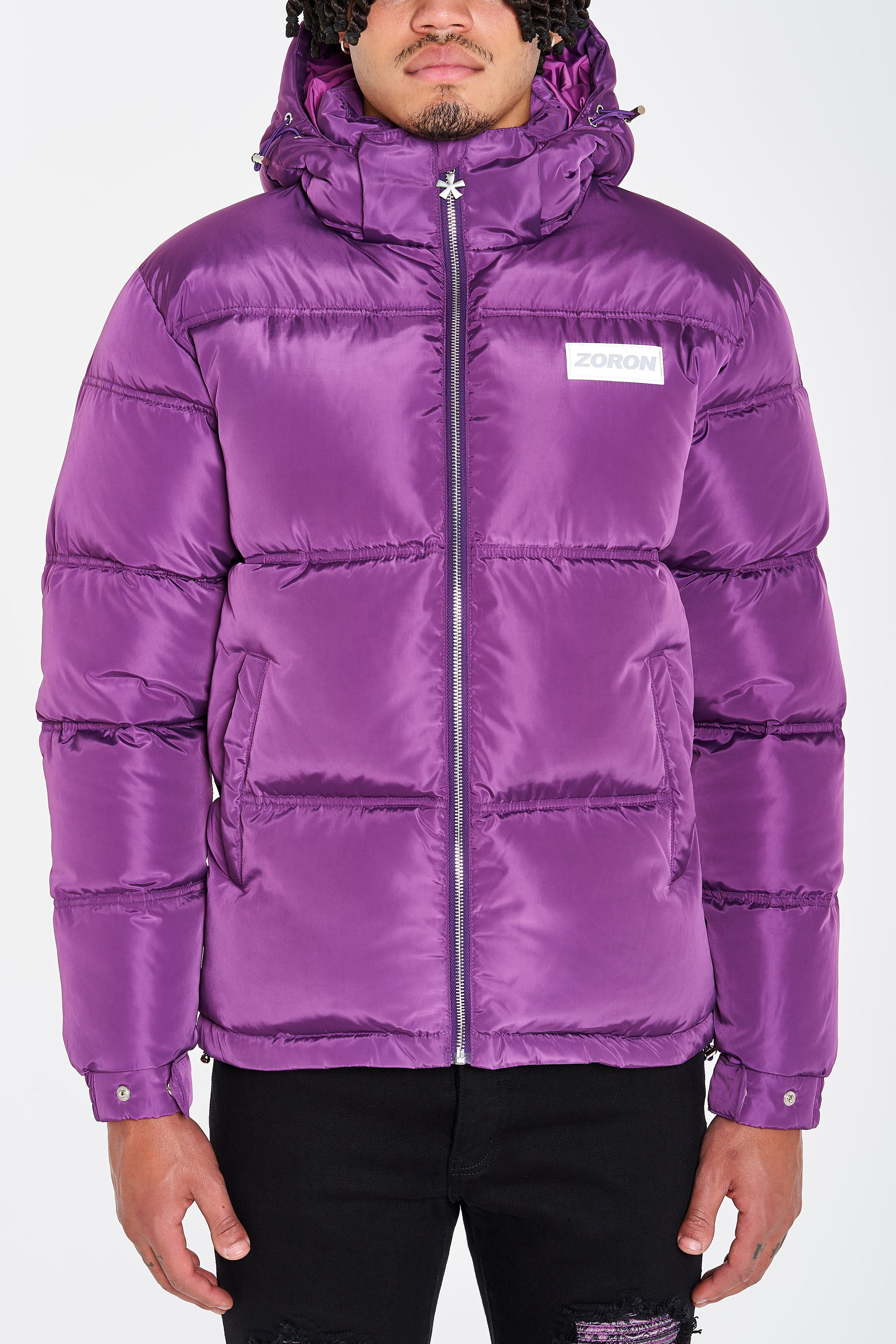 Lilac puffer jacket online