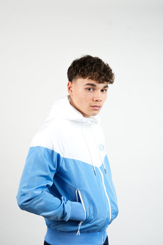 Light blue and white nike outlet windbreaker