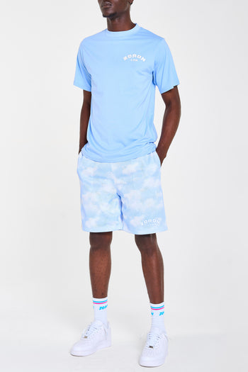 Sky Blue Mesh Shorts